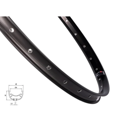 MACH 1 Ráfek MACH1 KLIXX DISC 559x23, 32 děr, černý MACH 1 Ráfek MACH1 KLIXX DISC 559x23, 32 děr, černý