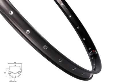 MACH 1 Ráfek MACH1 KLIXX DISC 559x23, 32 děr, černý