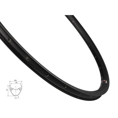 MACH 1 Ráfek MACH1 PULSE GRAVEL DISC 622x23, 28 děr,čer MACH 1 Ráfek MACH1 PULSE GRAVEL DISC 622x23, 28 děr,čer