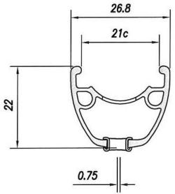 Mach1 ráfek 27,5[34] Traxx disc 32děr/černý ETR
