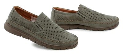 Magnus 321-0129-C1 khaki pánské letní mokasíny