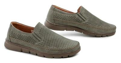 Magnus 321-0129-C1 khaki pánské letní mokasíny