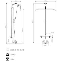 MARBO Horní a spodní kladka pro Power Rack MS-W107 2.0