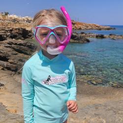 Mares Dětský set maska a šnorchl Combo ZOO s batohem