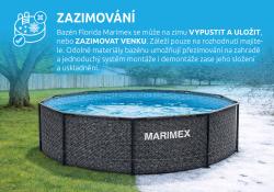 Marimex Florida 3,05x0,91 m bazén so skimmerom - motív RATAN