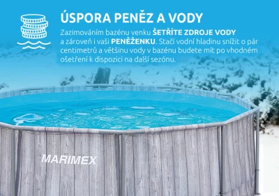 Marimex Florida 3,05x0,91 m bazén se skimmerem - motiv ŠEDÉ DŘEVO