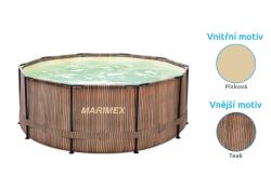 Marimex Bazén Florida 3,05x0,91 m se skimmerem - motiv TEAK