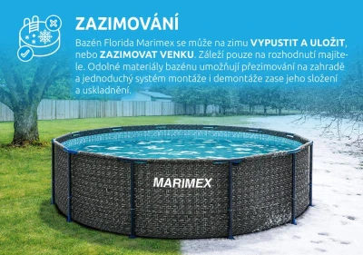 Marimex Bazén Florida 3,66x0,99 m RATAN bez přísl.