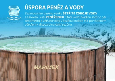 Marimex Bazén Florida 3,66x0,99 m se skimmerem- motiv TEAK