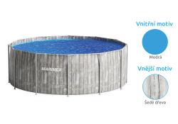 Marimex Florida 3,66x1,22 m bazén se skimmerem - motiv ŠEDÉ DŘEVO