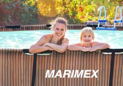 Marimex Florida 3,66x1,22 m bazén se zabudovaným skimmerem - motiv TEAK