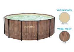 Marimex Florida 3,66x1,22 m bazén se zabudovaným skimmerem - motiv TEAK