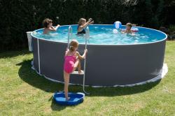 Marimex Bazén Orlando 3,66 x 0,91m ŠEDÝ + skimmer Olympic (bez hadíc a schodíkov)