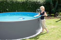 Marimex Bazén Orlando 3,66 x 0,91m ŠEDÝ + skimmer Olympic (bez hadíc a schodíkov)