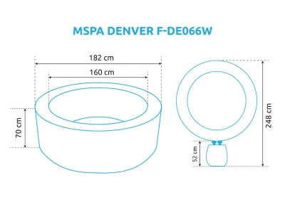 Marimex MSPA DENVER F-DE066W Bazén vířivý