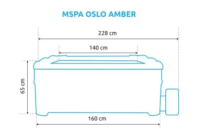 Marimex MSPA OSLO AMBER F-AM063W Bazén vířivý + sleva 1000,- na příslušenství