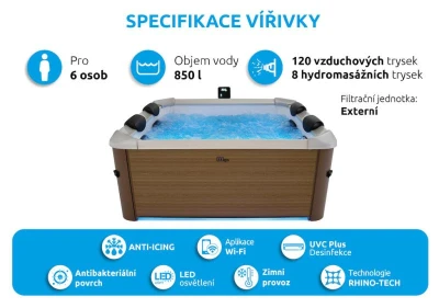 Marimex MSPA OSLO AMBER F-AM063W Bazén vířivý + sleva 1000,- na příslušenství