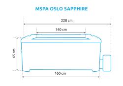Marimex MSPA OSLO SAPPHIRE F-SA063W bazén vířivý + sleva 1000,- na příslušenství