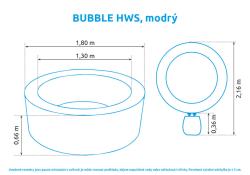 Marimex Bazén vířivý nafukovací Pure Spa - Bubble HWS -modrý -Intex 28486EX