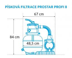 Marimex Filtrace písková ProStar Profi 8 m3/h
