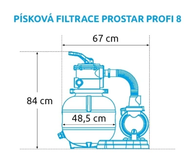 Marimex Filtrace písková ProStar Profi 8 m3/h