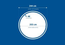 Marimex Plocha skákací - trampolína 244 cm