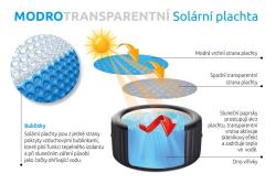 Marimex Solární plachta modro-transparentní pro kruhové vířivé bazény s O hladiny 1,65 m