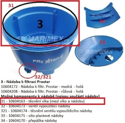Marimex Těsnění víka filtrační nádoby Prostar
