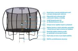 Marimex Trampolína Comfort 305 cm + ochranná sieť + rebrík