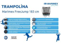 Marimex Trampolína bezpružinová Free Jump183 cm