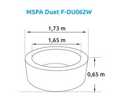 Marimex MSPA Duet F-DU062W vířivý bazén + sleva 500,- na příslušenství