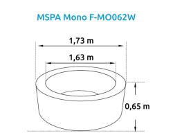 MSPA Mono F-MO062W bazén vířivý + sleva 500,- na příslušenství