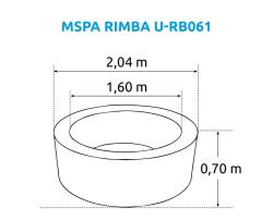 Marimex MSPA Rimba U-RB062 vířivý bazén + sleva 300,- na příslušenství