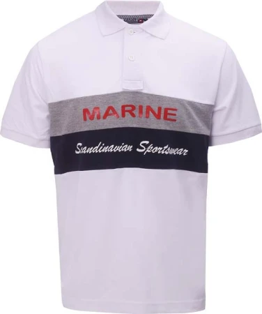 Marine - pánské polo tričko - White
