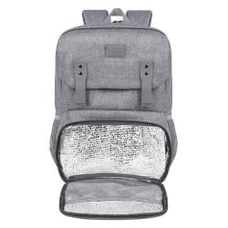 Matein Batoh na notebook / taška na oběd 15,6[39] 1161 USB Grey