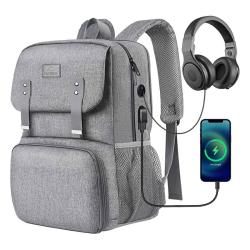 Matein Batoh na notebook / taška na oběd 15,6[39] 1161 USB Grey