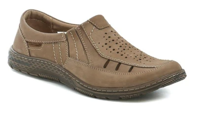 Mateos 492 světle hnědé pánské polobotky Mateos 492 světle hnědé pánské polobotky