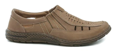Mateos 492 světle hnědé pánské polobotky