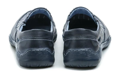 Mateos 492A navy pánské nadměrné polobotky