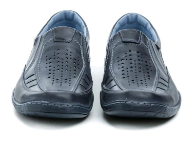 Mateos 492A navy pánské nadměrné polobotky