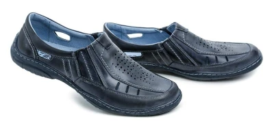 Mateos 492A navy pánské nadměrné polobotky