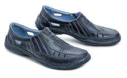 Mateos 492A navy pánské nadměrné polobotky