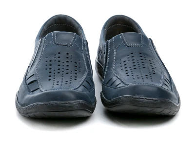 Mateos 492B navy pánské nadměrné polobotky