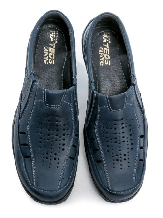Mateos 492B navy pánské nadměrné polobotky