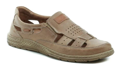 Mateos 933 světle hnědé pánské polobotky Mateos 933 světle hnědé pánské polobotky
