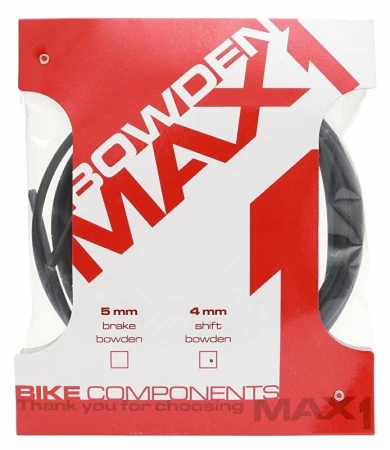 Max1 bowden 4 mm černý balení 3 m Max1 bowden 4 mm černý balení 3 m