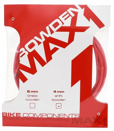 Max1 bowden 4 mm červený balení 3 m Max1 bowden 4 mm červený balení 3 m