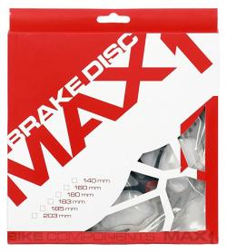 Max1 brzdový kotouč Alux 160 mm červený