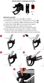 Max1 Koš přední oválný s klipem a držadlem modrý