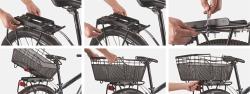 Max1 kôš zadný na bicykel Luxman s rýchloupínacím systémom FLEXI-MAX